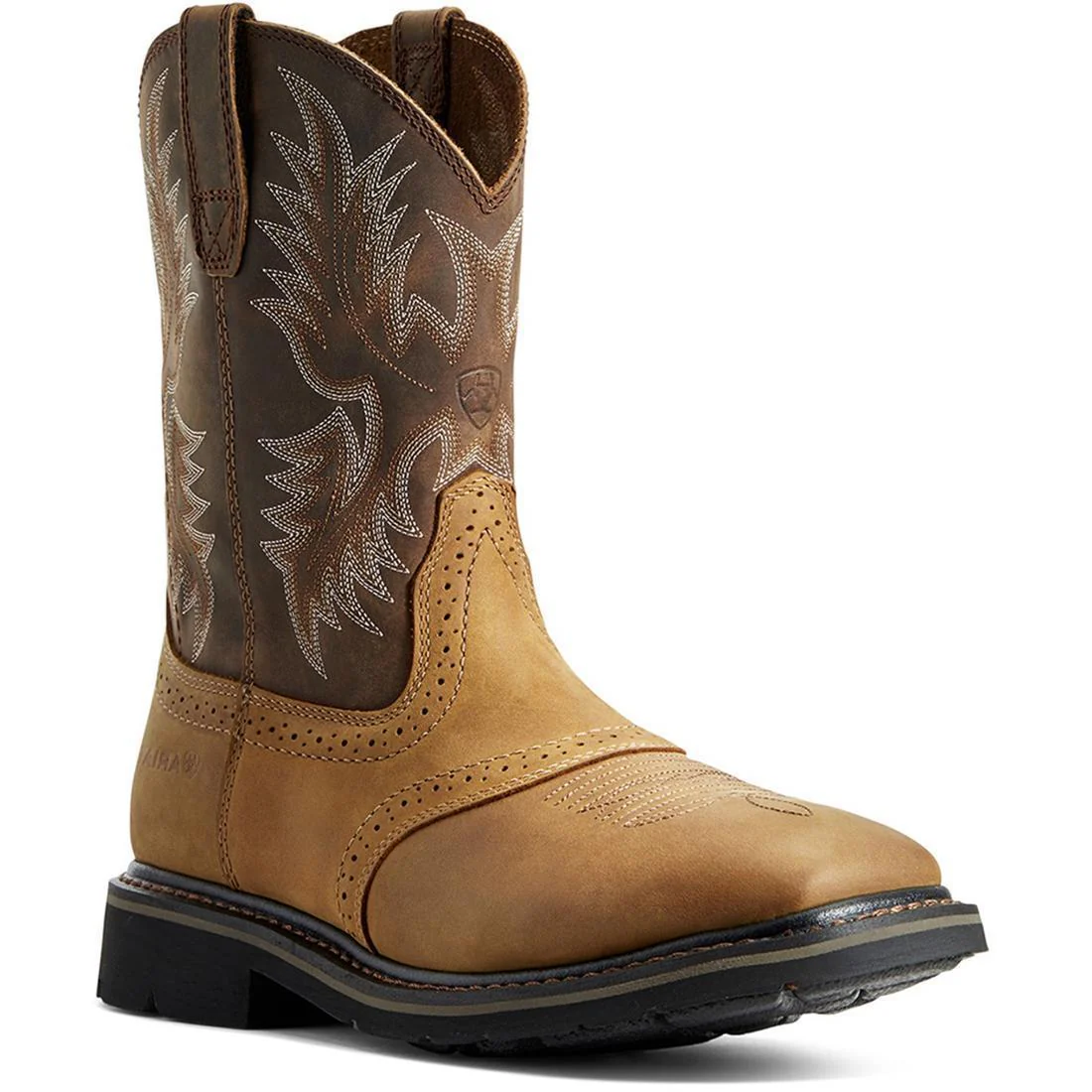 Sierra Soft-Toe Wide Square Toe Boot Aged Bark - Image 2