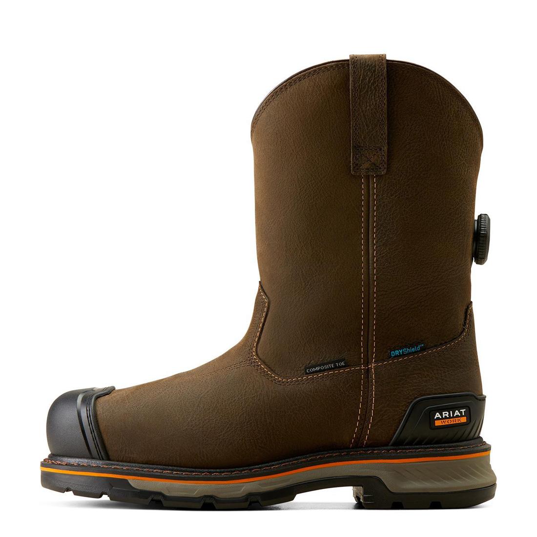 Stump Jumper BOA Composite-Toe Waterproof Pull-On Work Boot Iron Coffee - Image 7