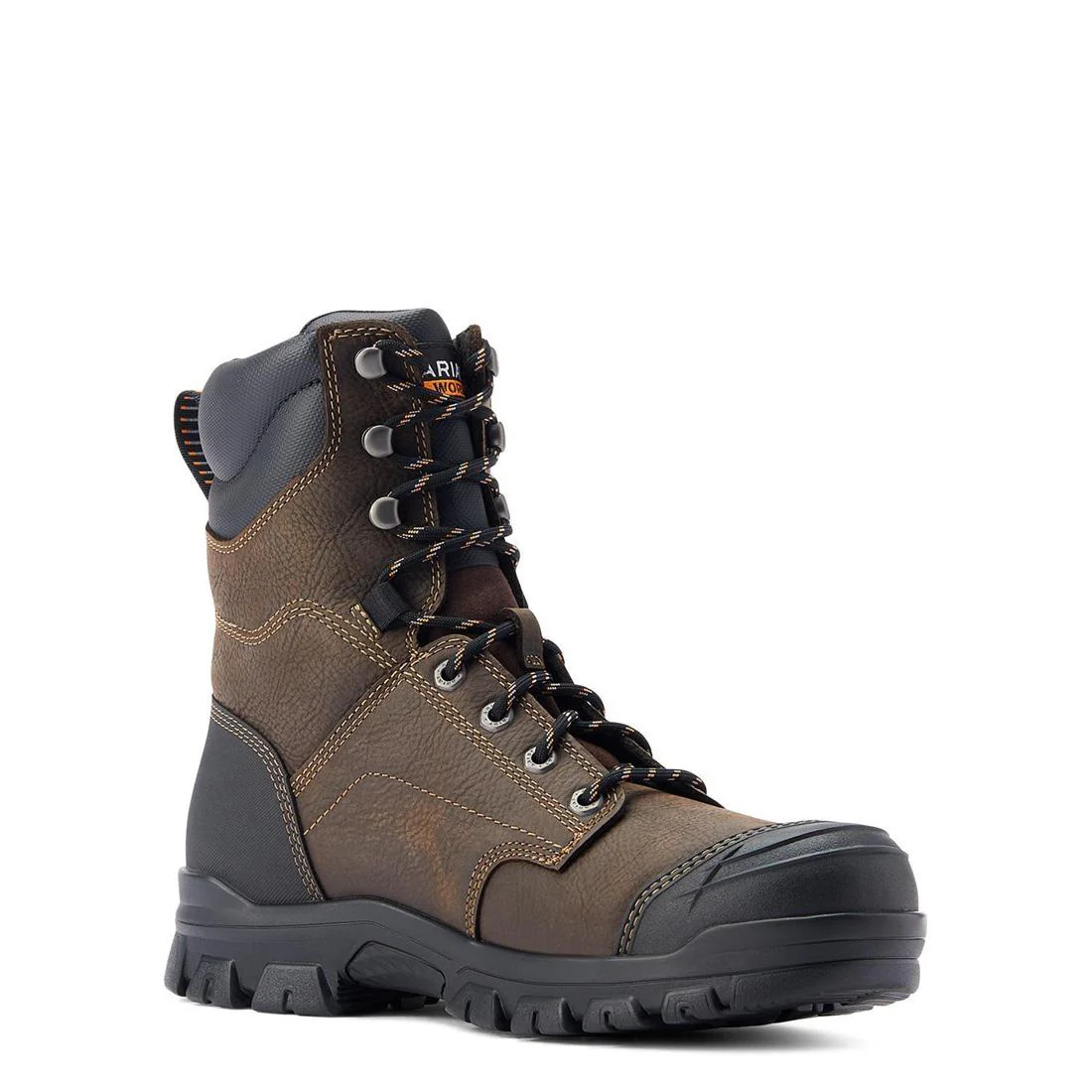 Treadfast 8" Soft-Toe Waterproof Boot Dark Brown - Image 2