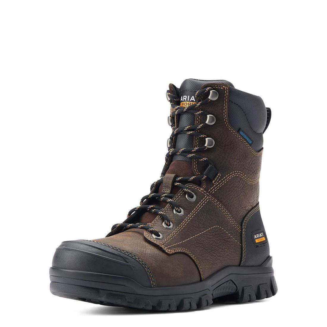 Treadfast 8" Soft-Toe Waterproof Boot Dark Brown - Image 7