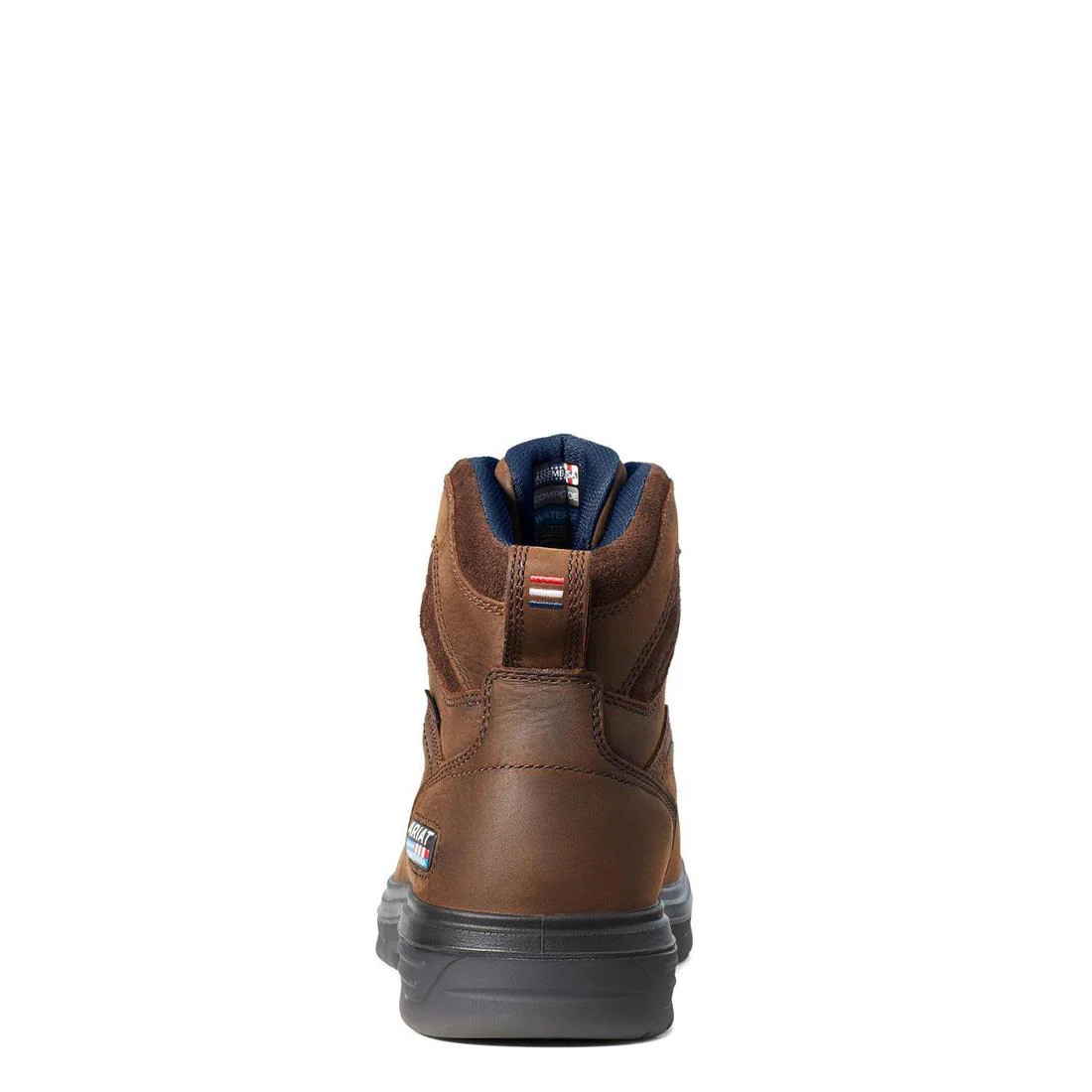 Turbo 6 inch Carbon-Toe Waterproof USA Assembled Work Boot Rich Brown - Image 5