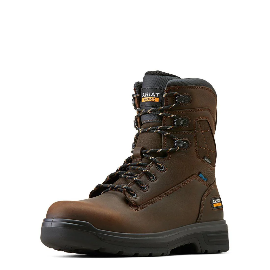 Turbo 8 inch Carbon-Toe Waterproof Work Boot Rich Brown - Image 7