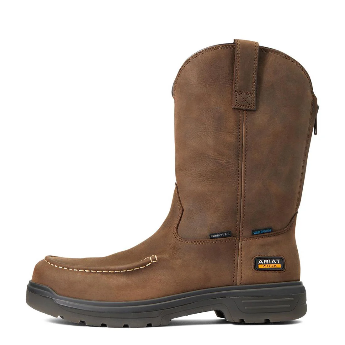 Turbo Carbon-Toe Waterproof Moc Toe Work Boot Mocha - Image 6