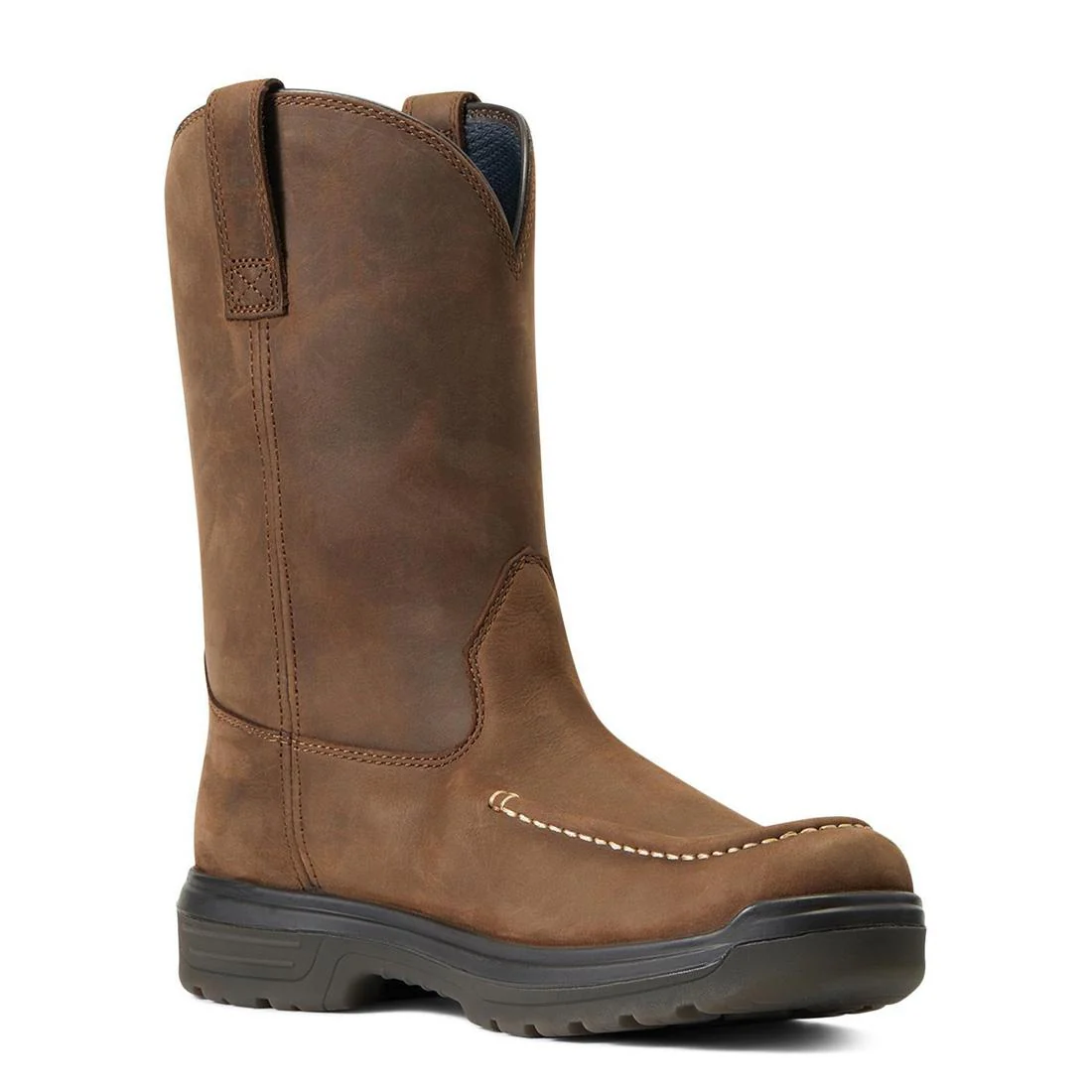 Turbo Soft-Toe Waterproof Moc Toe Work Boot Mocha - Image 2