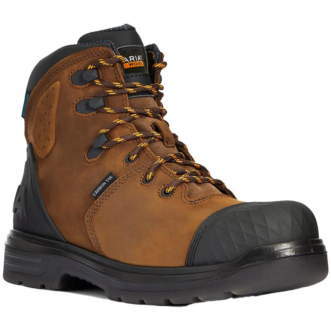 Turbo Outlaw 6 inch Carbon-Toe Waterproof Work Boot Barley Brown - Image 2