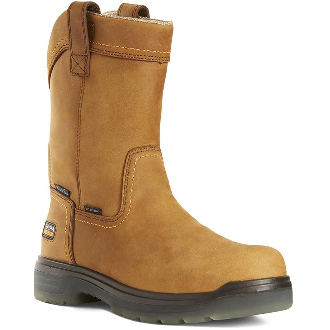 Turbo Carbon-Toe Waterproof Pull-On Work Boot Aged Bark - Image 2