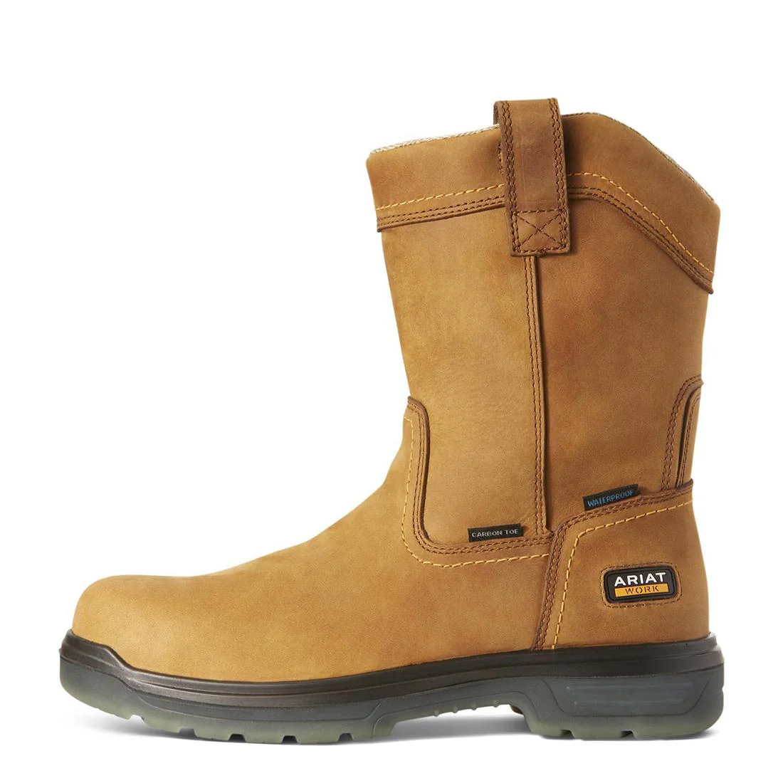 Turbo Carbon-Toe Waterproof Pull-On Work Boot Aged Bark - Image 6