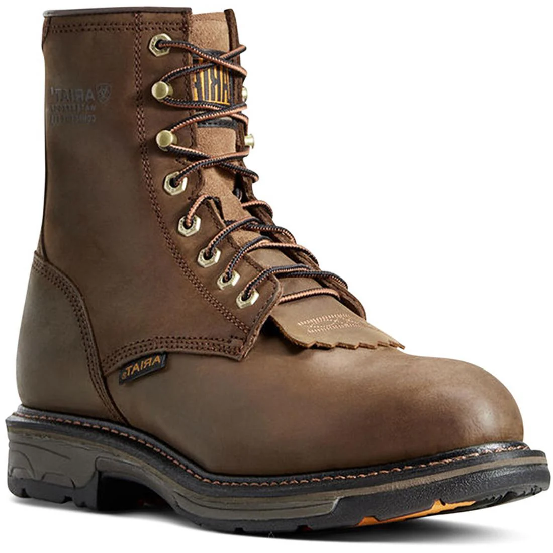 WorkHog 8 inch Composite-Toe Waterproof Work Boot Oily Distressed Brown - Image 2