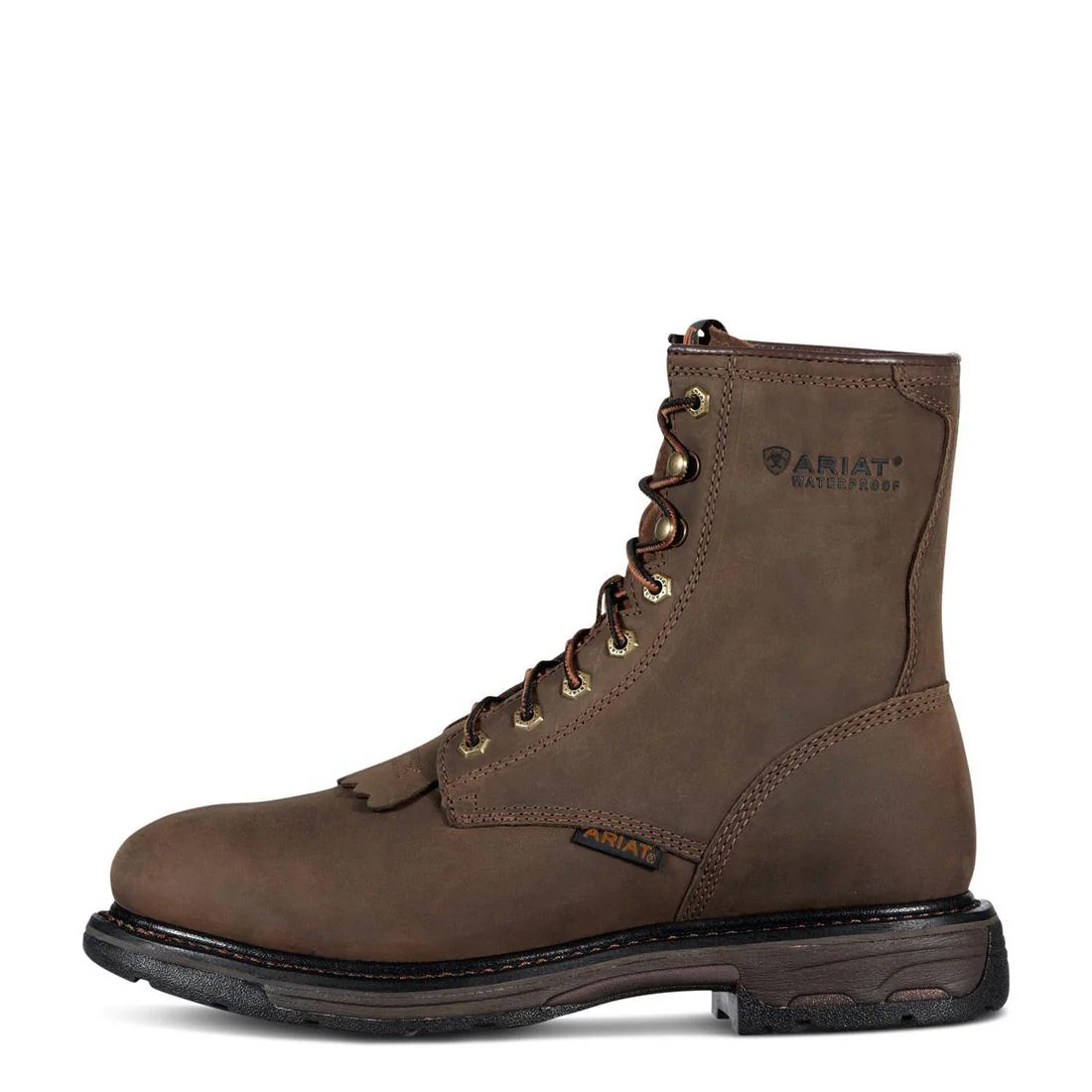 WorkHog 8 inch Soft-Toe Waterproof Boot Oily Distressed Brown - Image 6