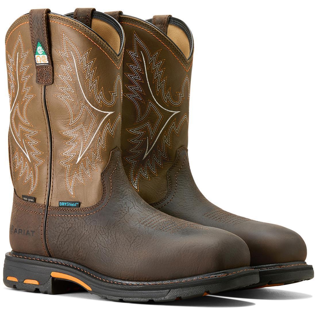 WorkHog Composite-Toe CSA Waterproof Insulated Work Boot Bruin Brown - Image 7