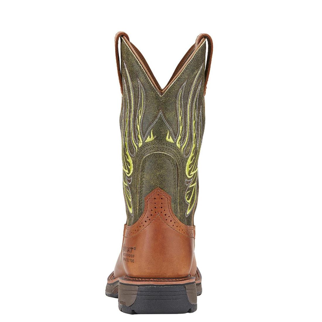WorkHog Mesteno Composite-Toe Waterproof Work Boot Rust - Image 4