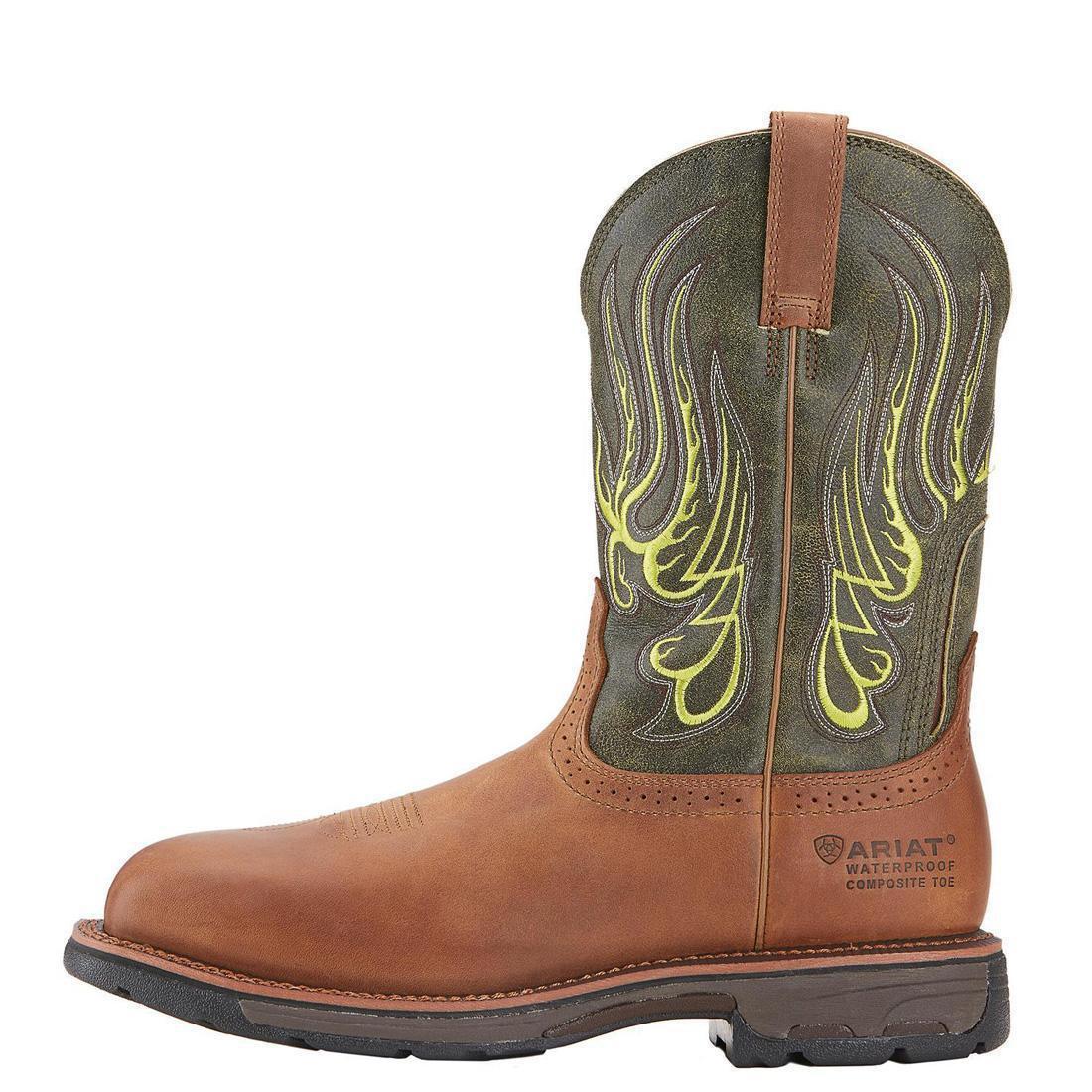 WorkHog Mesteno Composite-Toe Waterproof Work Boot Rust - Image 5