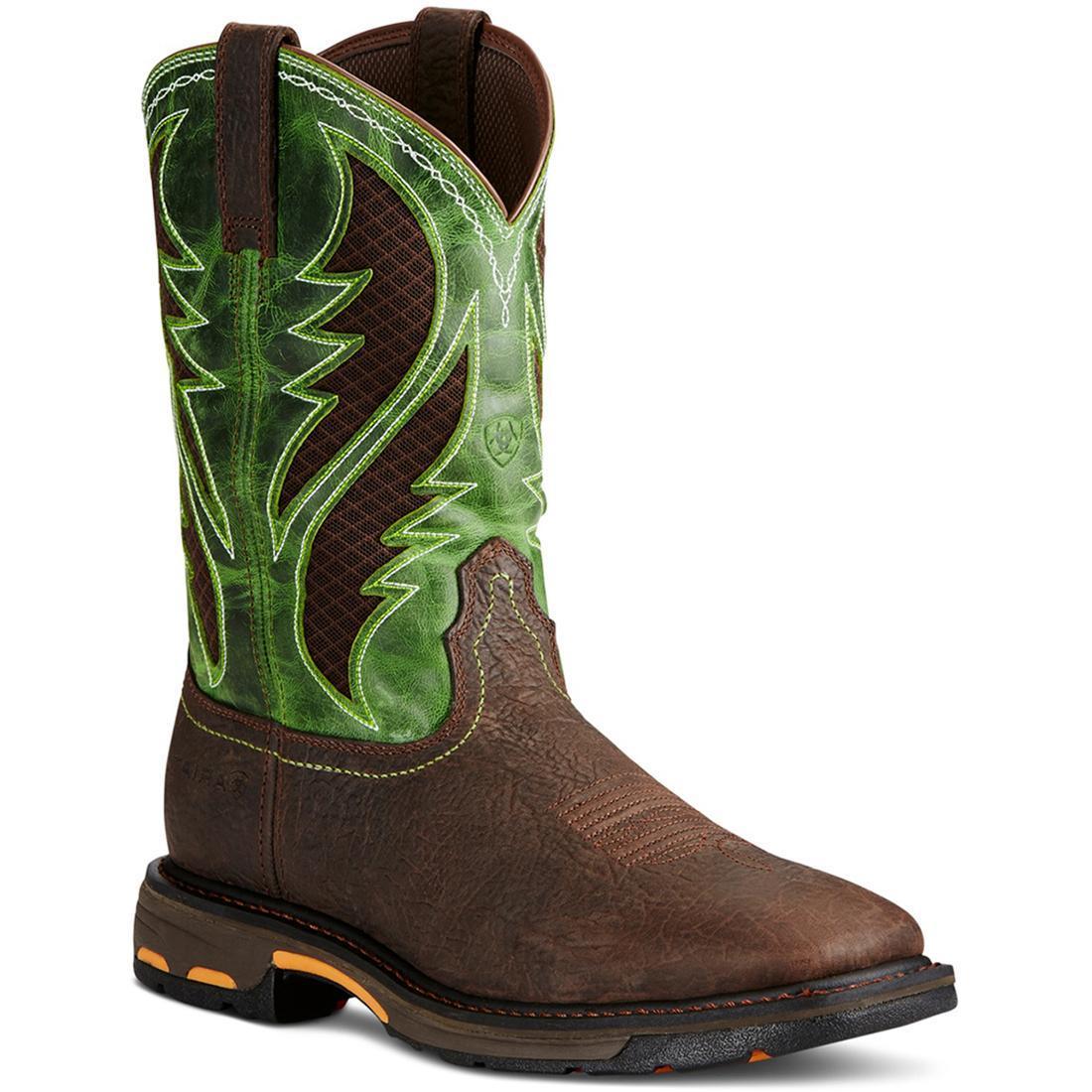 WorkHog VentTEK Soft-Toe Wide Square Toe Boot Bruin Brown - Image 2