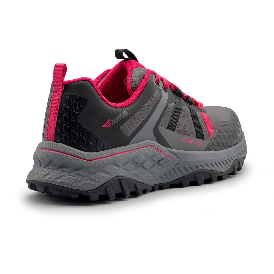 Aero Trail Women’s Composite Toe Work Shoes – Grey/Magenta - Image 5