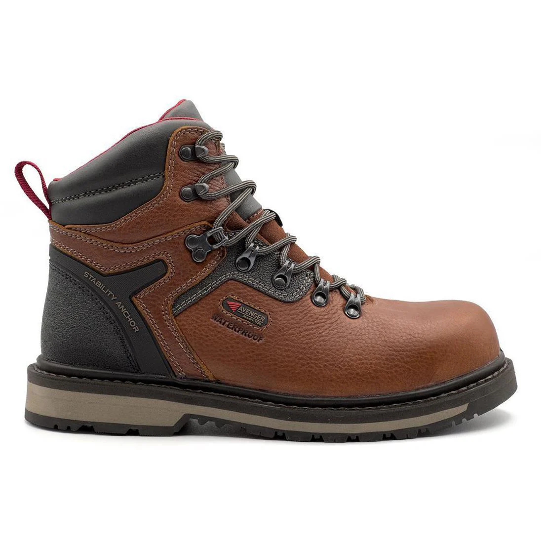 Blacksmith 6" Waterproof Aluminum Toe Work Boots – Med Brown