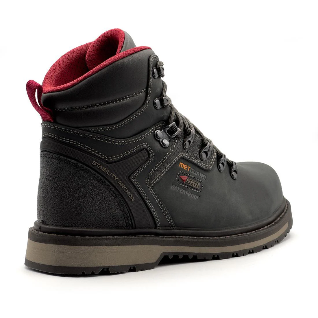 Blacksmith 6" Waterproof Met Guard Aluminum Toe Work Boots – Black - Image 5