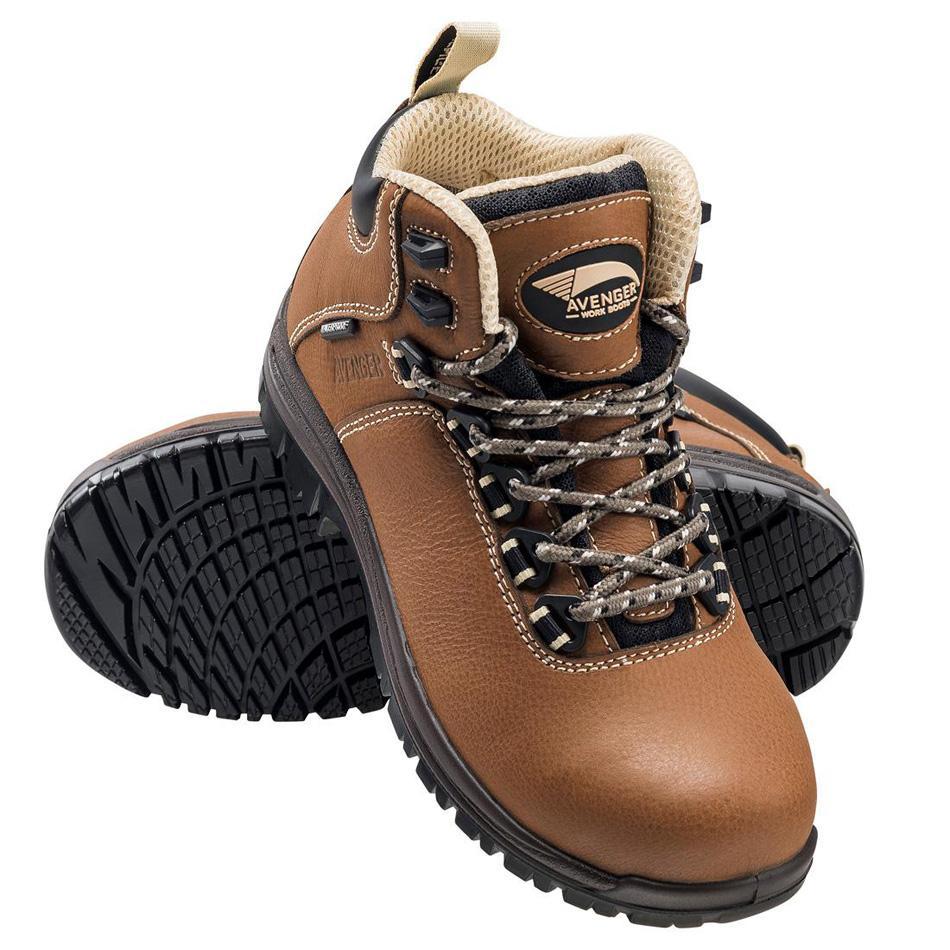 Breaker Women’s 6" Waterproof Puncture Resistant Composite Toe Work Boots – Brown - Image 9