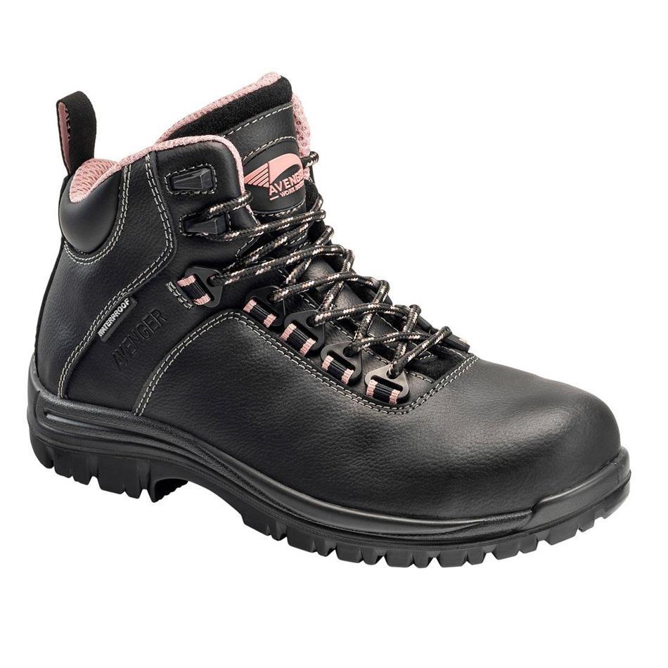 Breaker Women’s Puncture Resistant Comp-Toe Work Boots – Black - Image 2