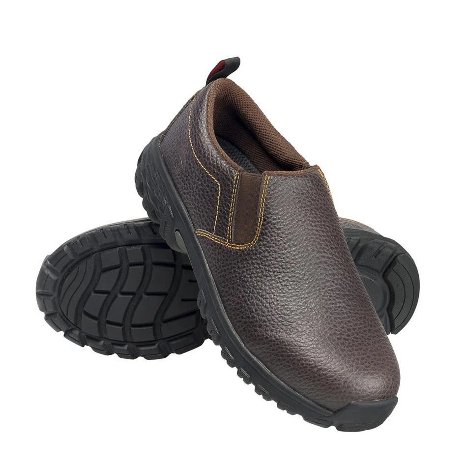 Flight SD10 Alloy Toe Slip-On Work Shoes – Brown - Image 8