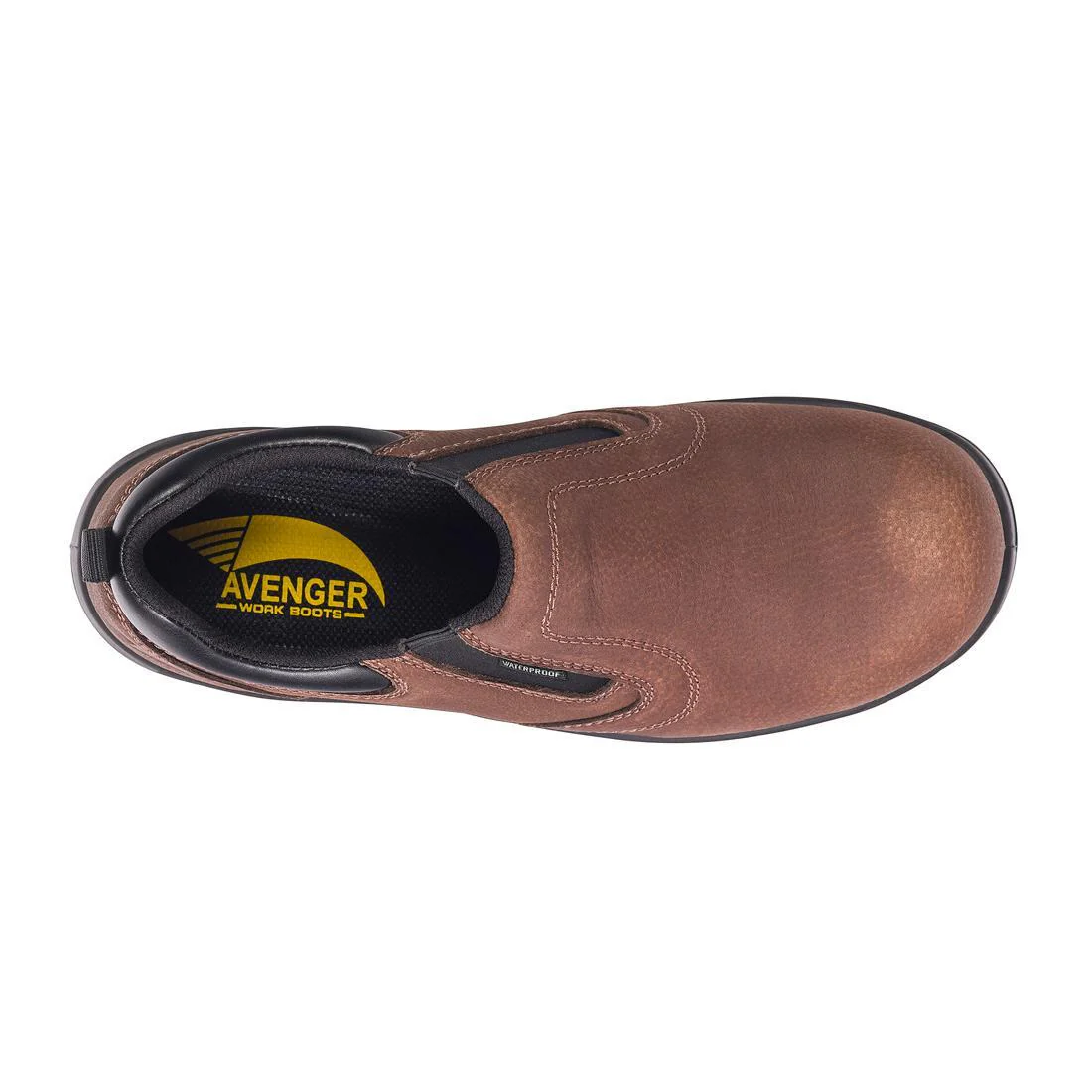Foreman Waterproof Composite Toe Slip On Work Shoes – Brown - Image 7