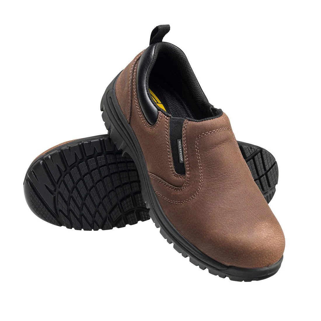 Foreman Waterproof Composite Toe Slip On Work Shoes – Brown - Image 8