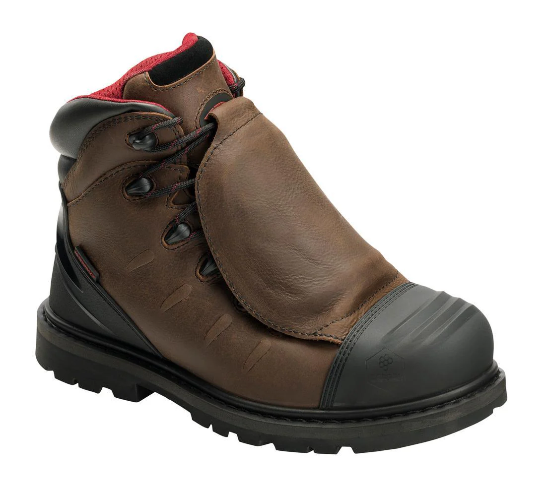 Hammer Waterproof Met Guard Carbon Toe 6" Work Boot – Chocolate Brown - Image 6