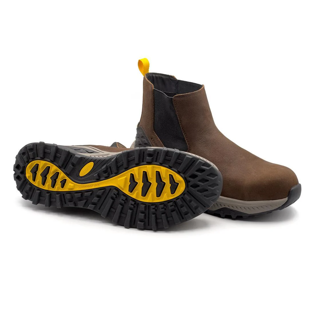 Summit Trail Composite Toe Chelsea Work Boot – Brown - Image 7