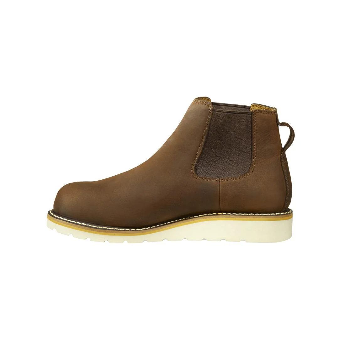 5" Wedge Soft Toe Chelsea Dark Brown - Image 6