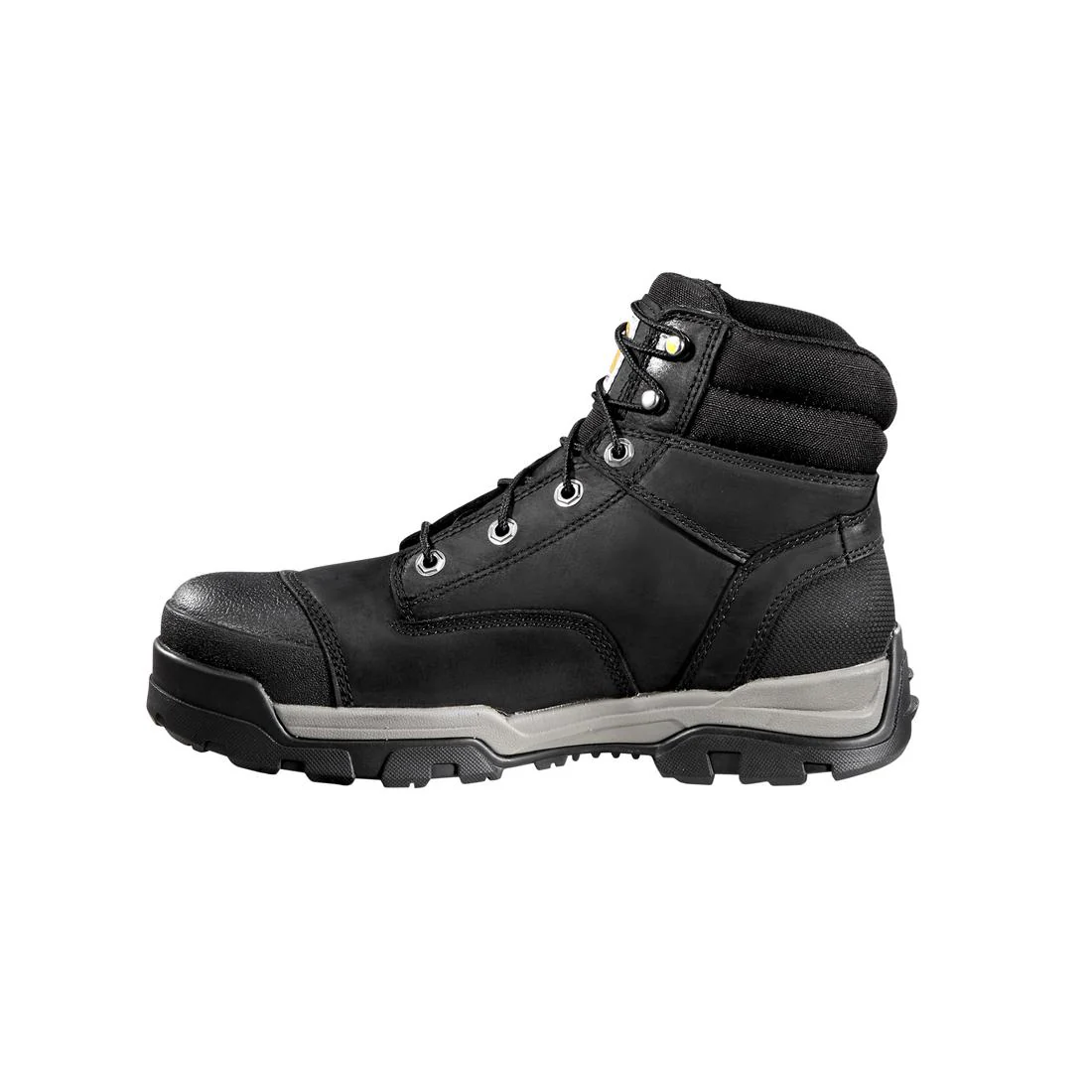 6" Ground Force Waterproof Composite Toe Work Boot Black - Image 6
