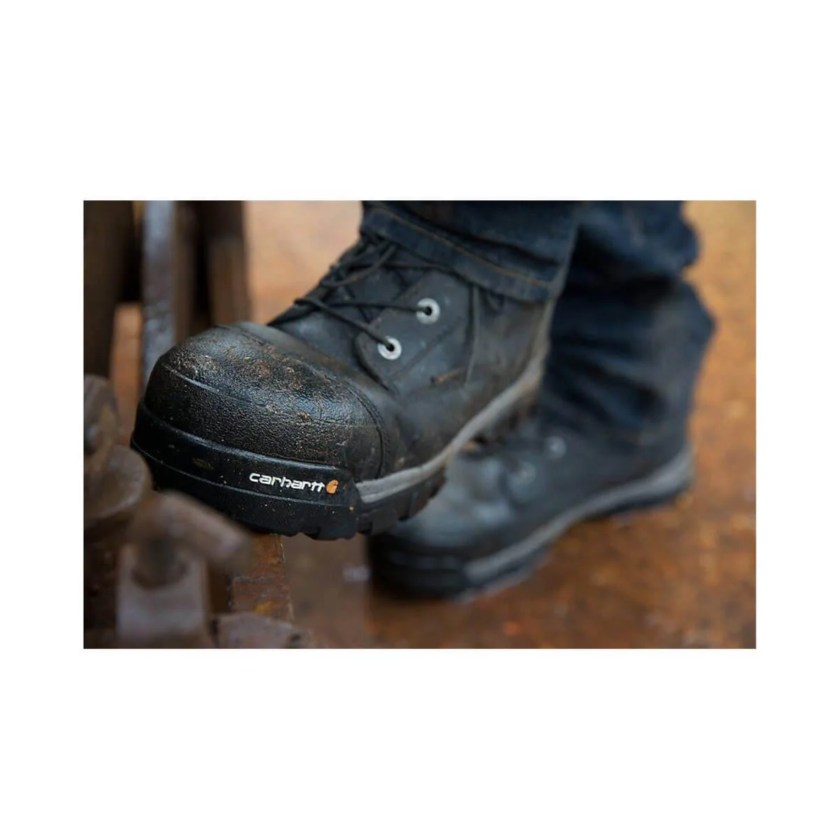 6" Ground Force Waterproof Composite Toe Work Boot Black - Image 8