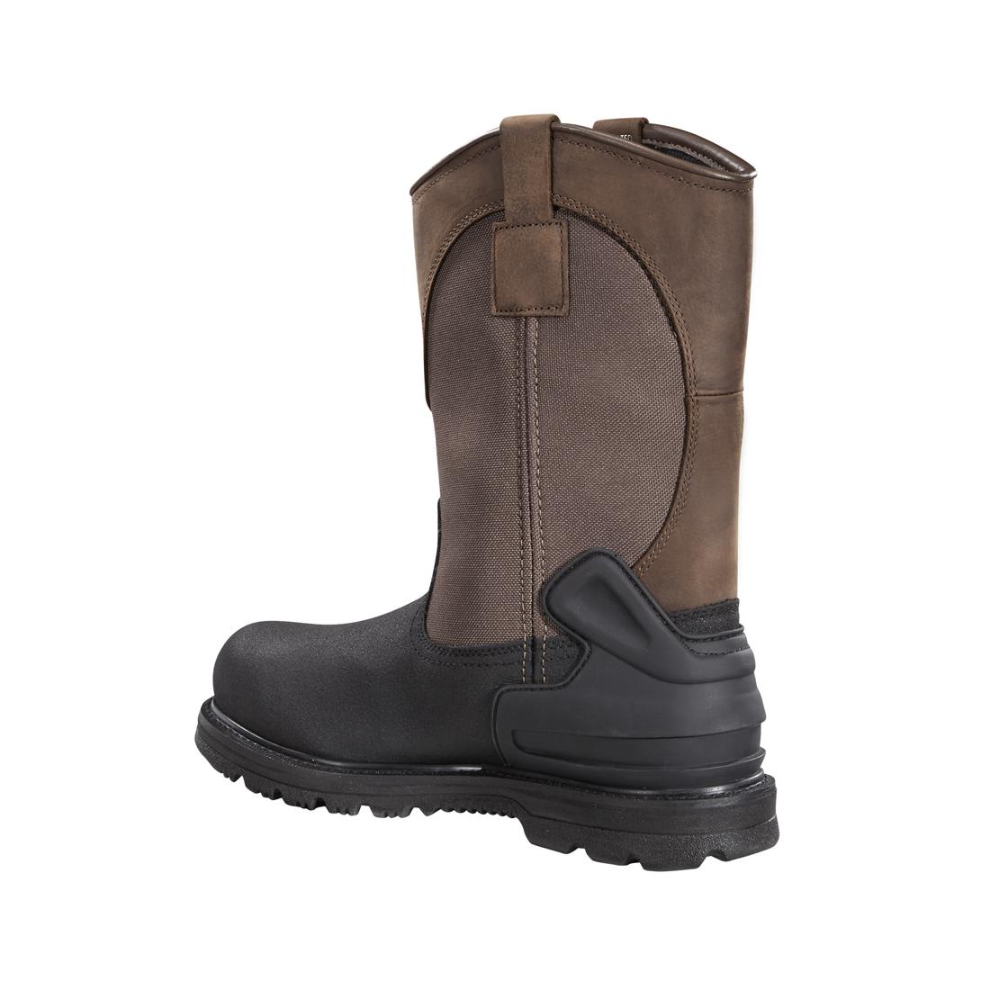 11" Heritage Soft-Toe Waterproof Insulated Pull-On Wellington Work Boot Dark Brown/Black - Image 7