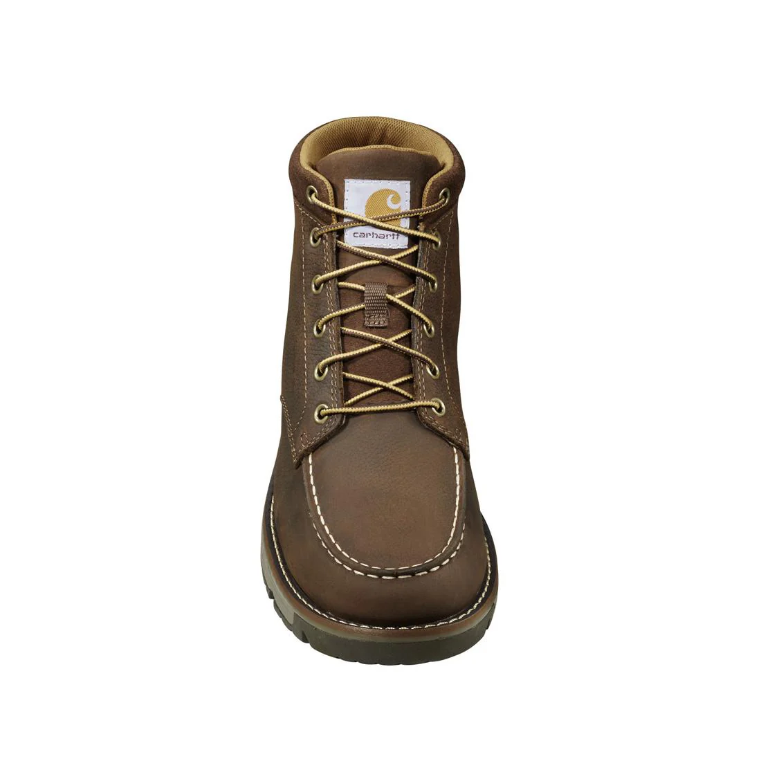5" Millbrook Moc Toe Wedge Soft Toe Boot Brown - Image 4