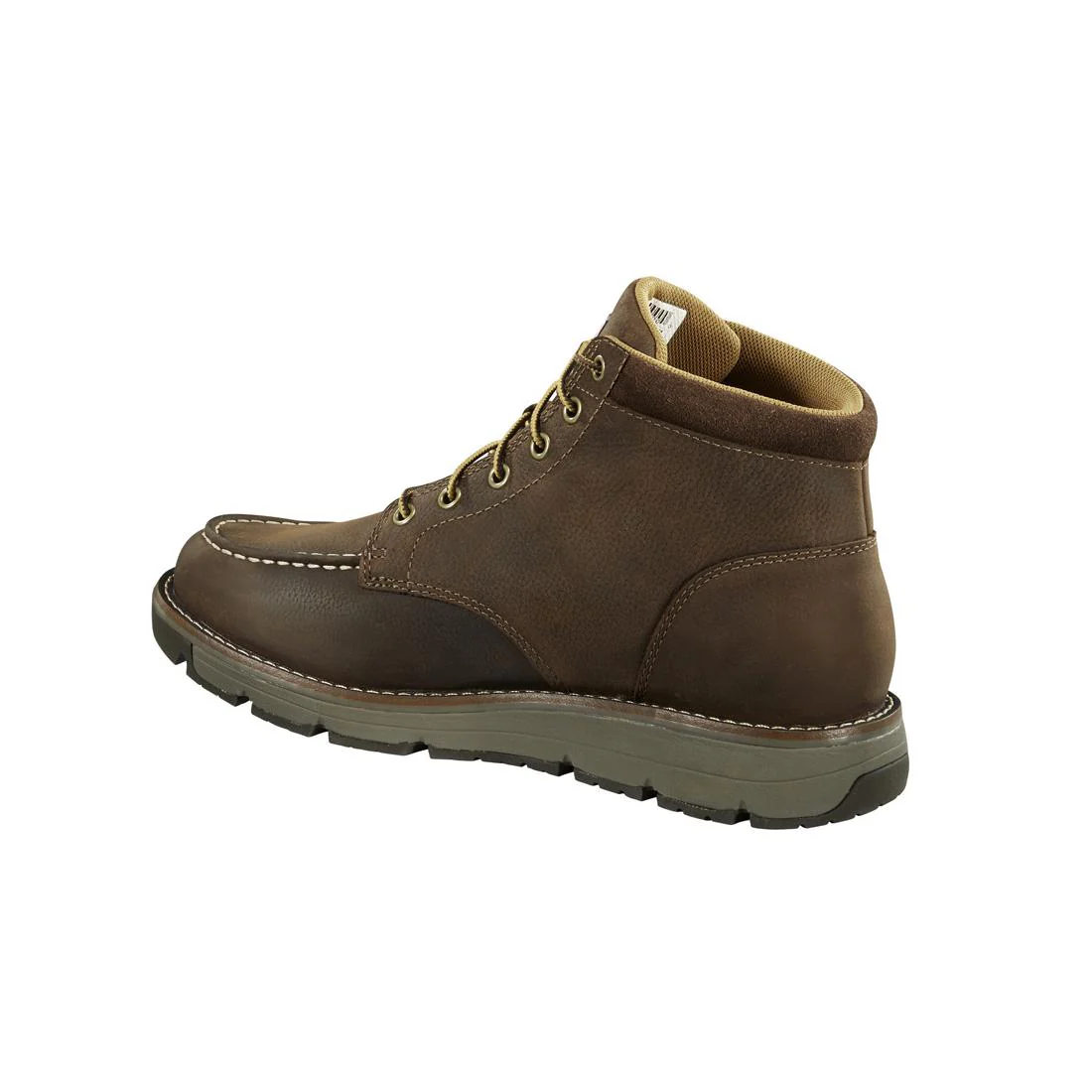 5" Millbrook Moc Toe Wedge Soft Toe Boot Brown - Image 5