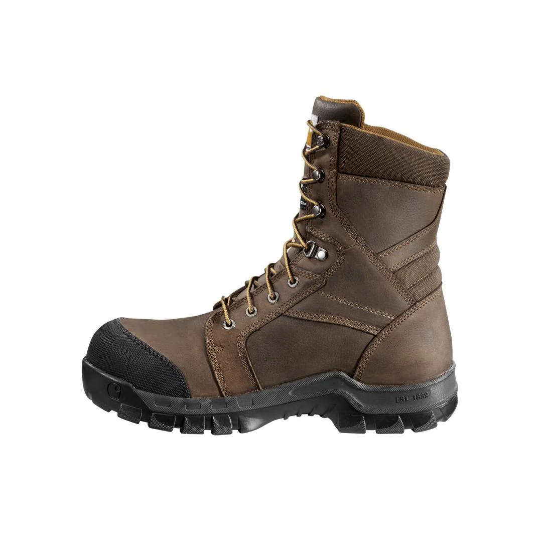 8" Rugged Flex Waterproof Insulated PR Composite Toe Work Boot Brown - Image 6
