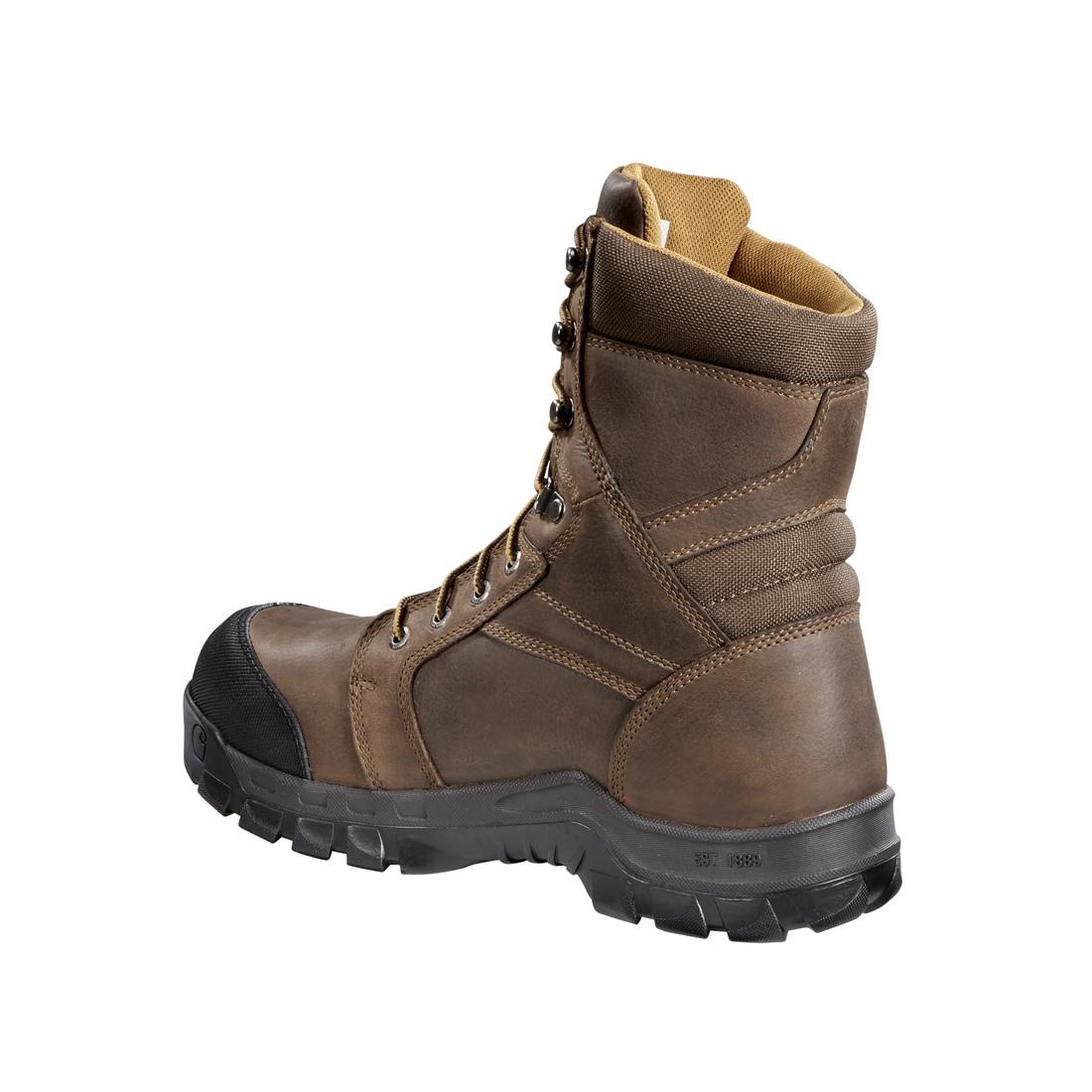 8" Rugged Flex Waterproof Insulated PR Composite Toe Work Boot Brown - Image 7