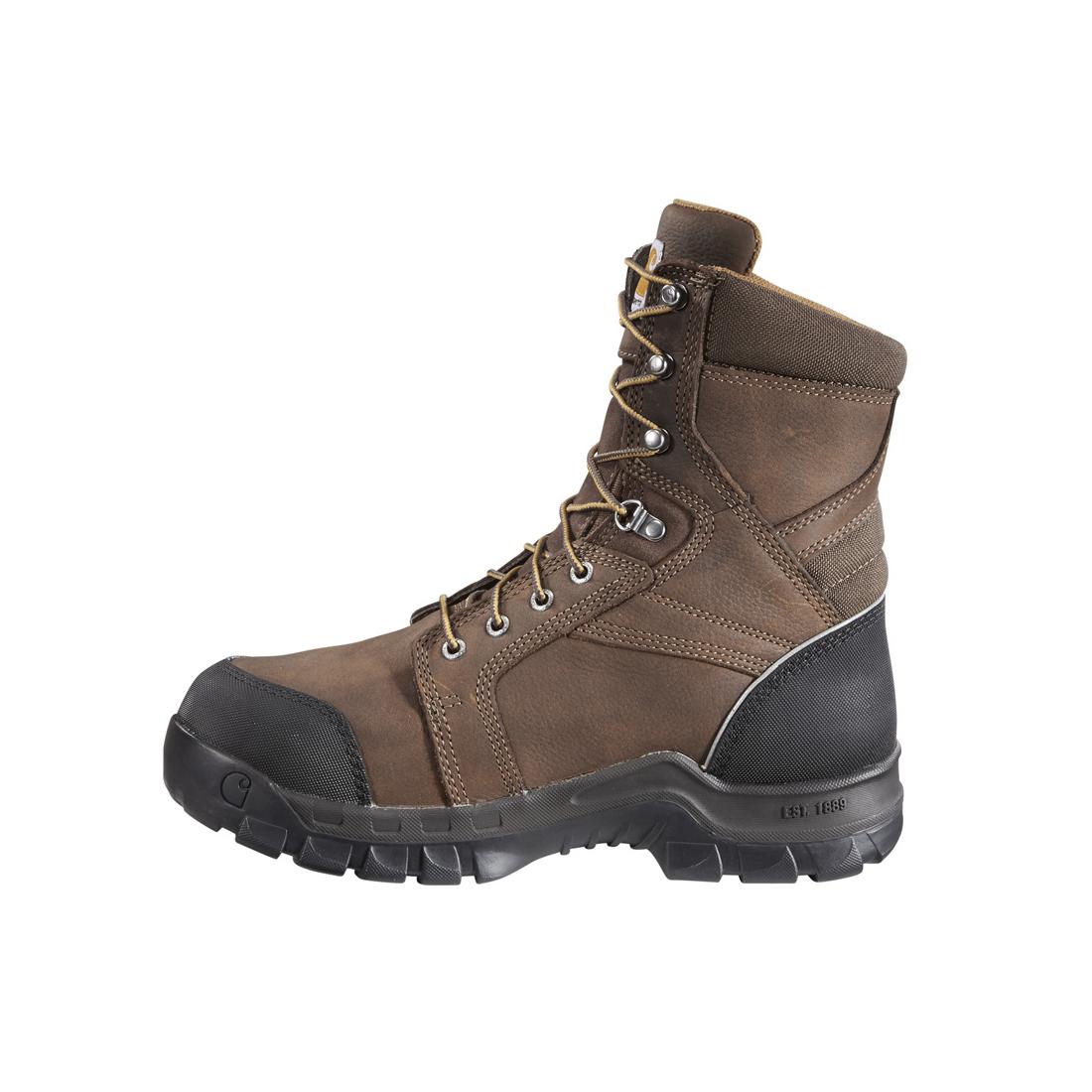8" Rugged Flex Waterproof MG Composite Toe Work Boot Brown - Image 5