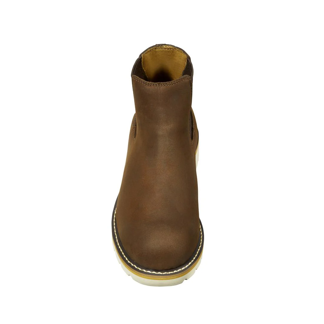 5" Women's Chelsea Wedge Soft Toe Pull-On Boot Dark Brown - Image 4