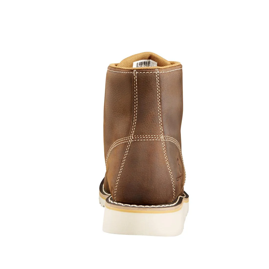 6" Waterproof Moc Wedge Steel Toe Work Boot Dark Brown - Image 4