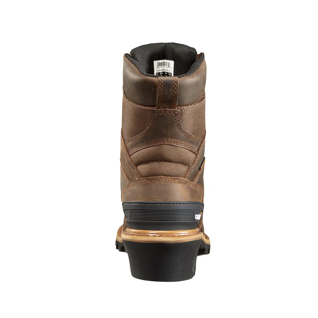 8" Waterproof Insulated Climbing Logger Composite Toe Work Boot Brown - Image 4