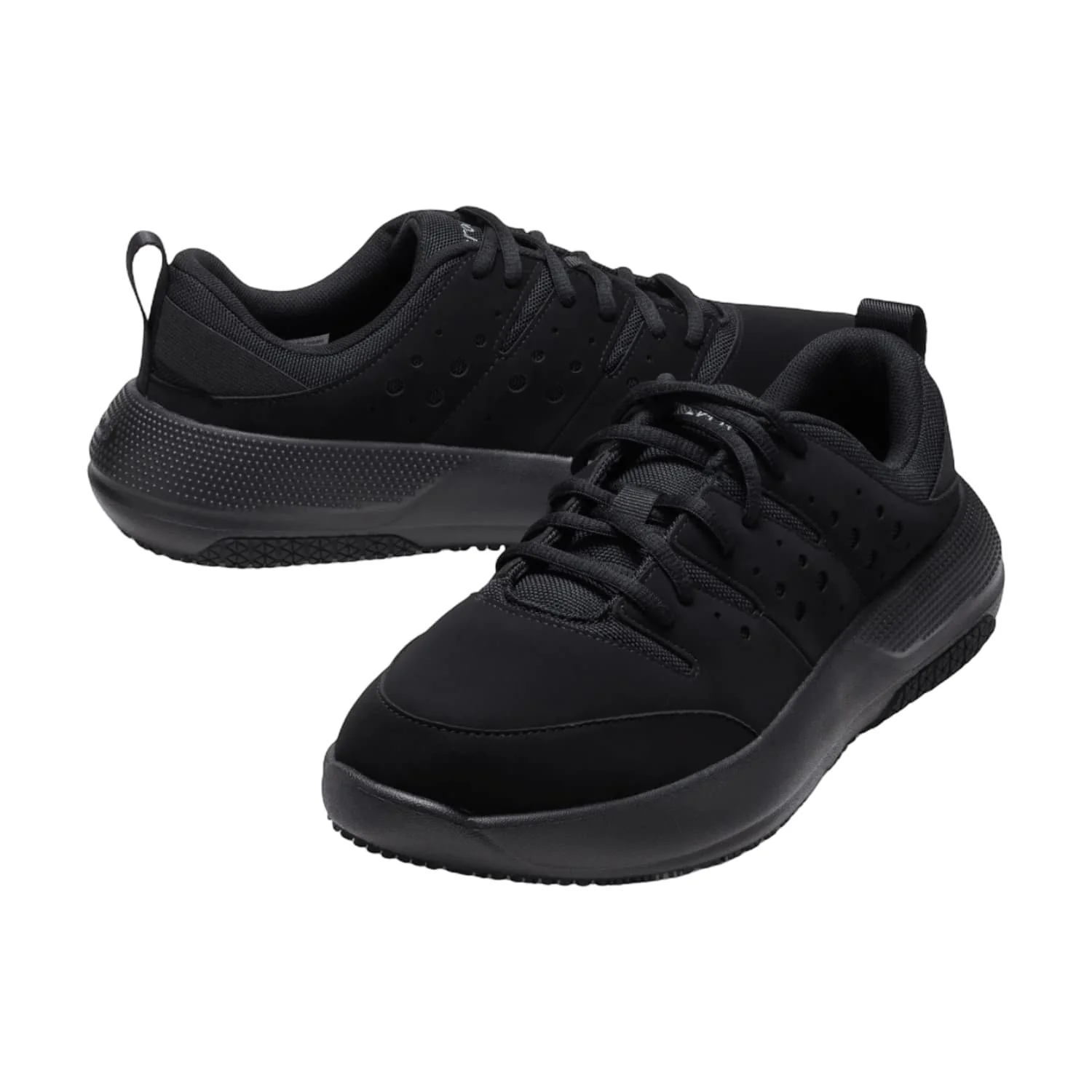 Men's On the Clock Slip Resistant Sneaker Black - Image 6