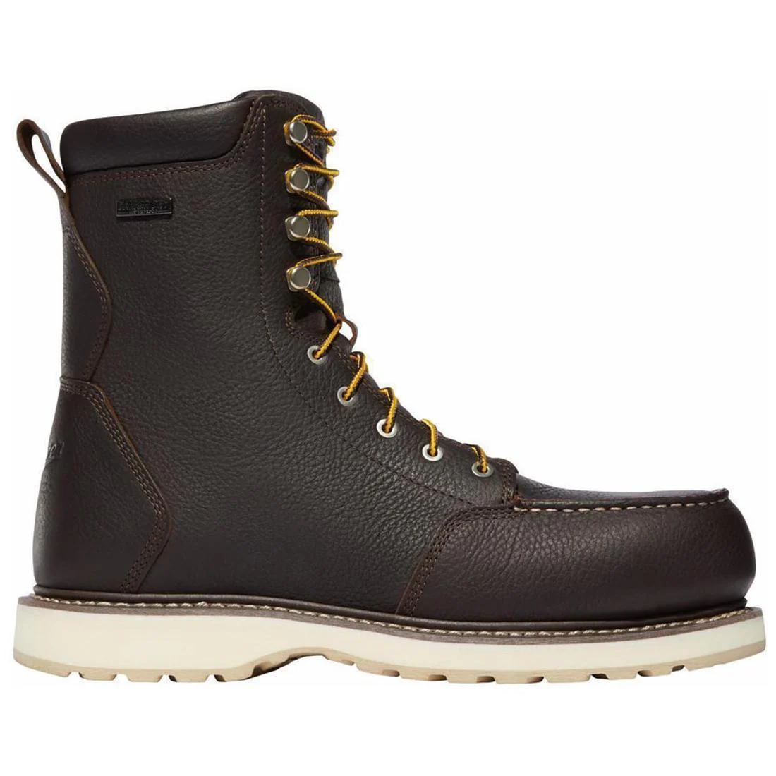 Cedar River Moc Toe 8" Alloy Toe Work Boot Dark Brown