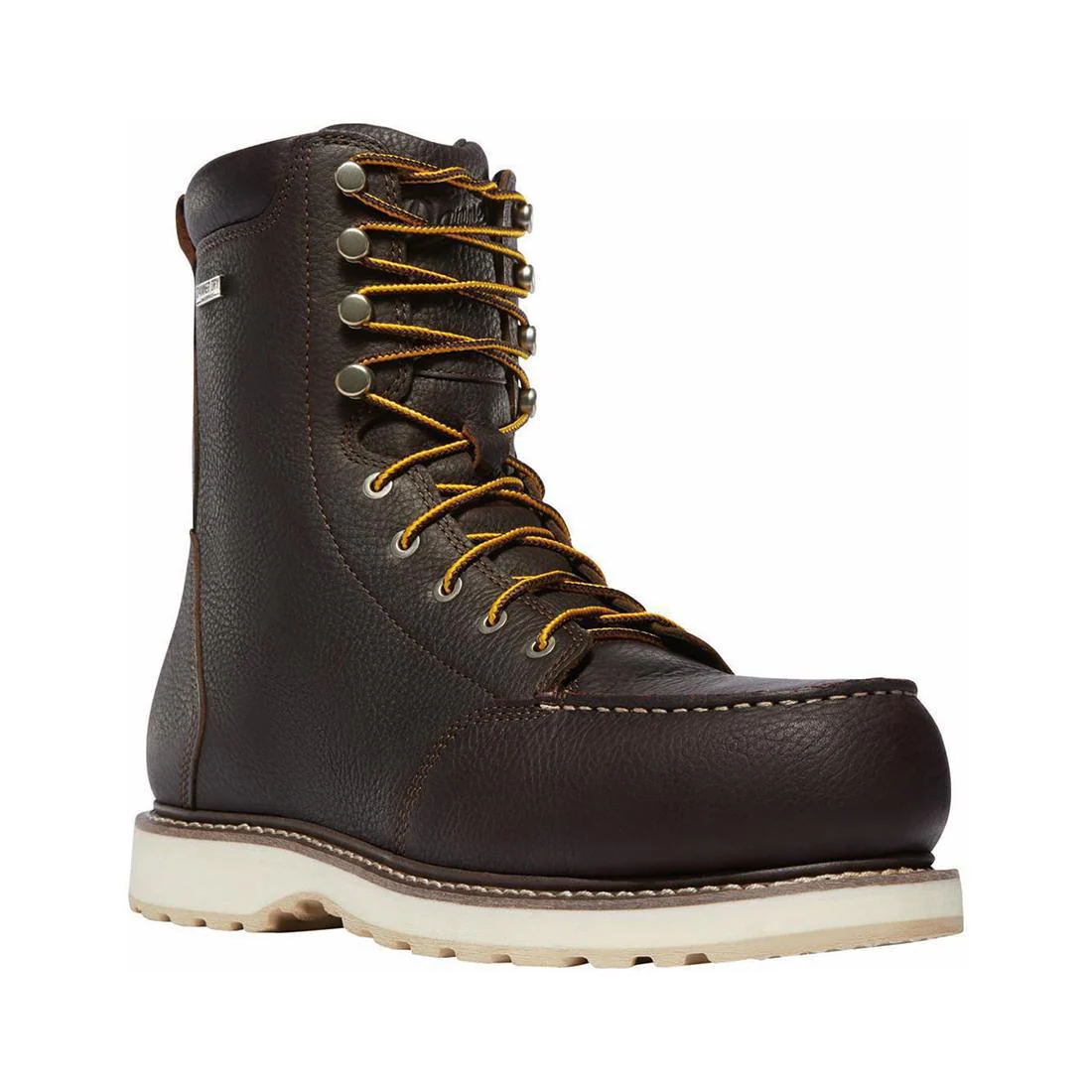 Cedar River Moc Toe 8" Alloy Toe Work Boot Dark Brown - Image 2
