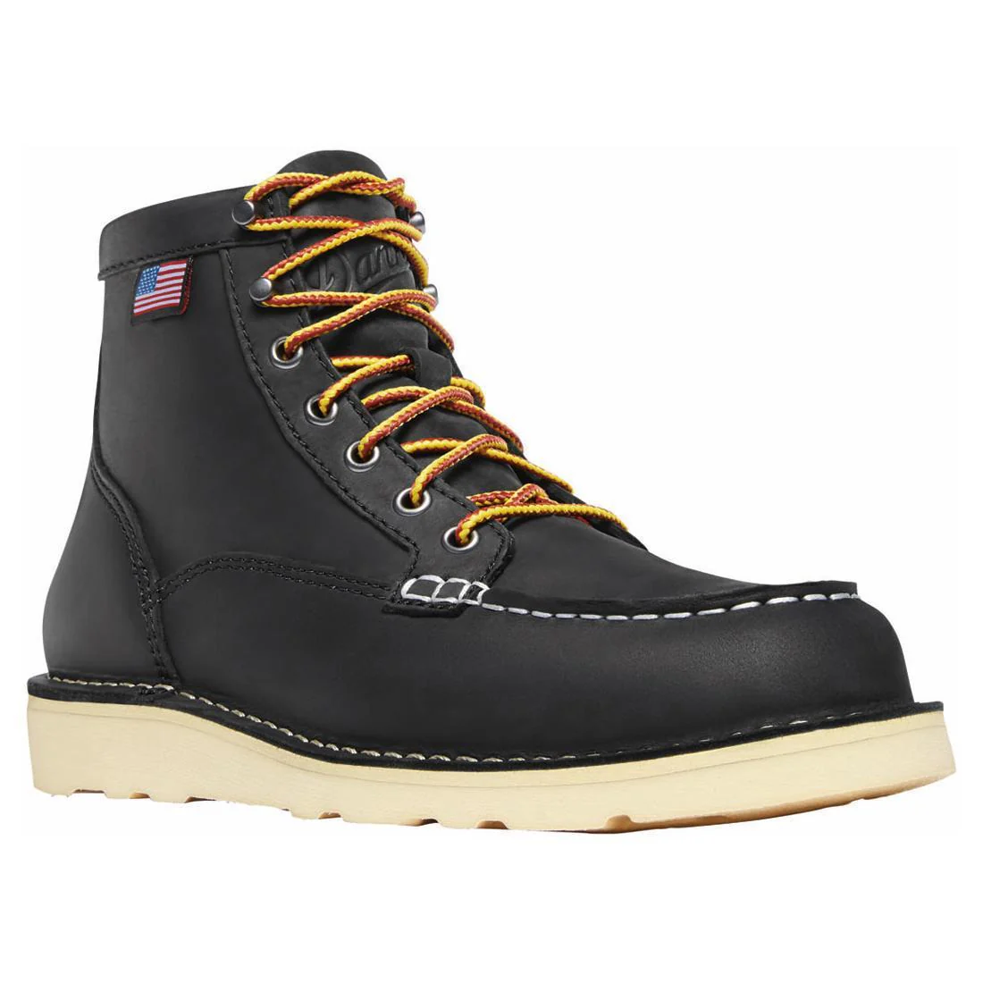 Bull Run Moc Toe Women’s 6" Soft Toe Work Boot Black - Image 6