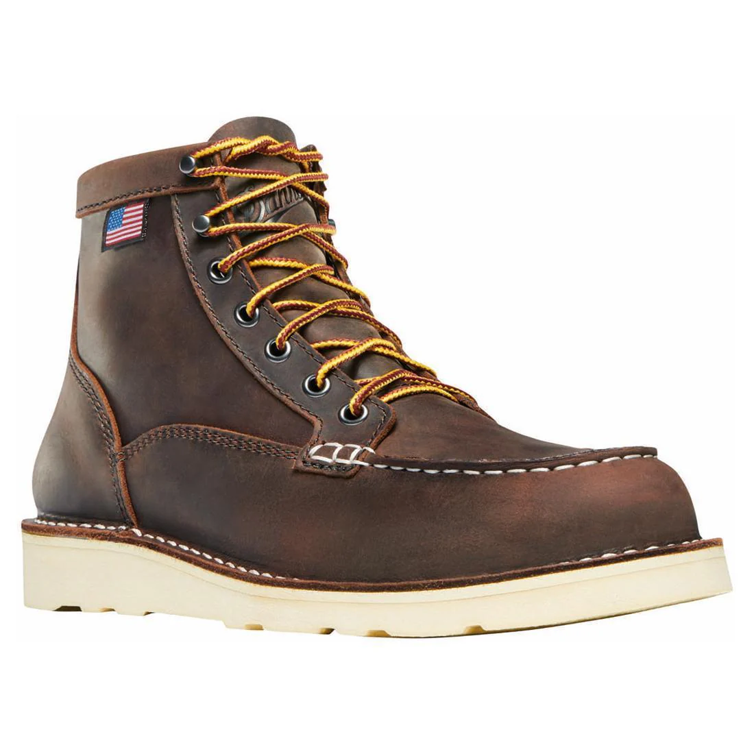Bull Run Moc Toe Women’s 6" Steel Toe Work Boot Brown - Image 2