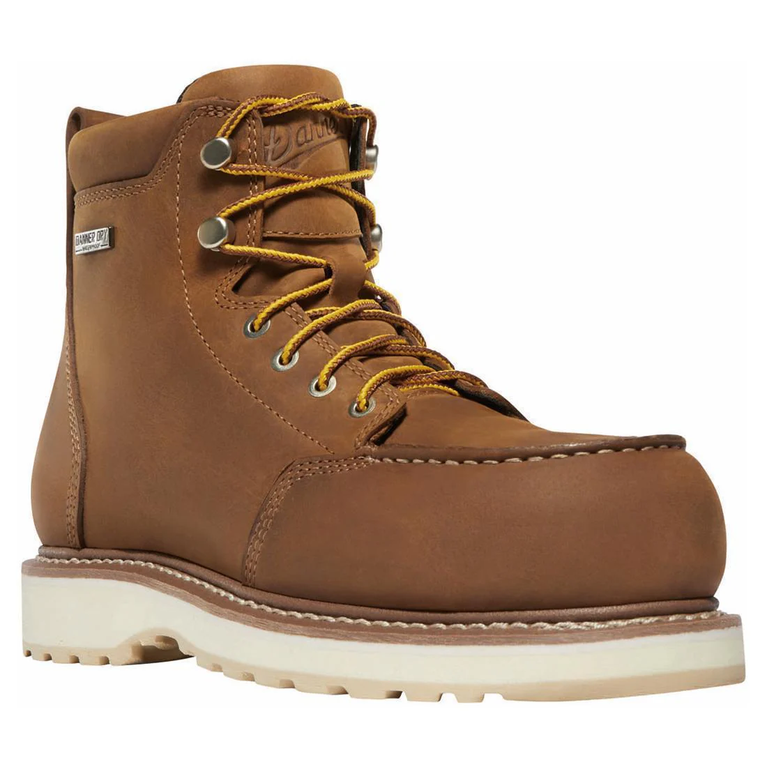 Cedar River Moc Toe Women’s 6" Soft Toe Work Boot Brown - Image 2