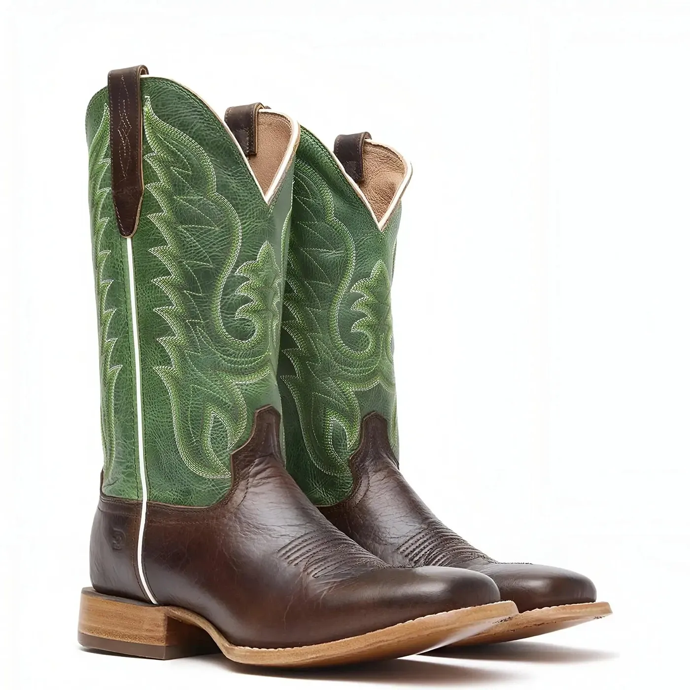 Arena Pro Hickory and Shamrock Green Western Boot - Image 2