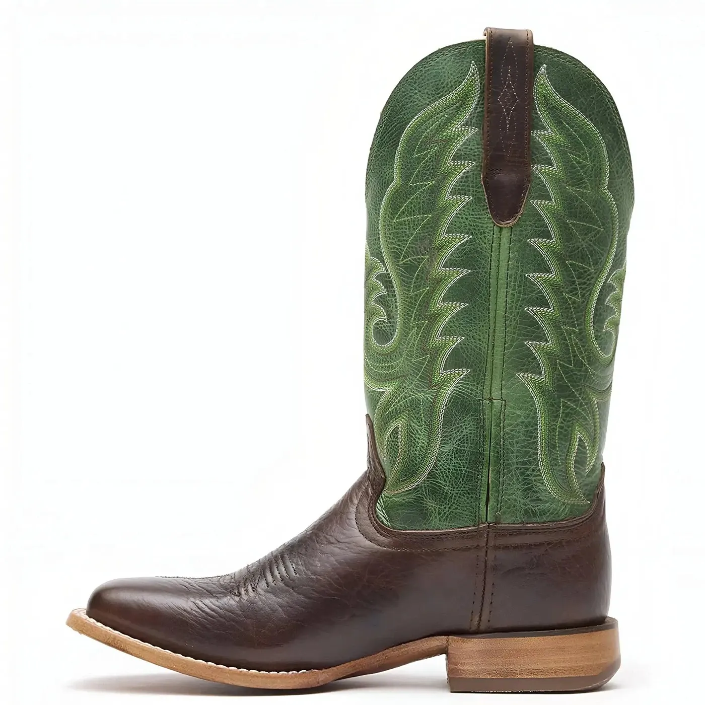 Arena Pro Hickory and Shamrock Green Western Boot - Image 3