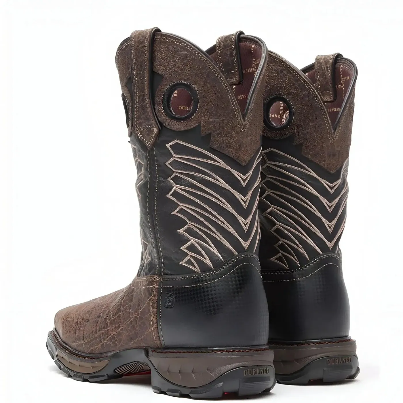 Maverick XP Steel Toe Waterproof Western Work Boot Dark And Black - Image 4