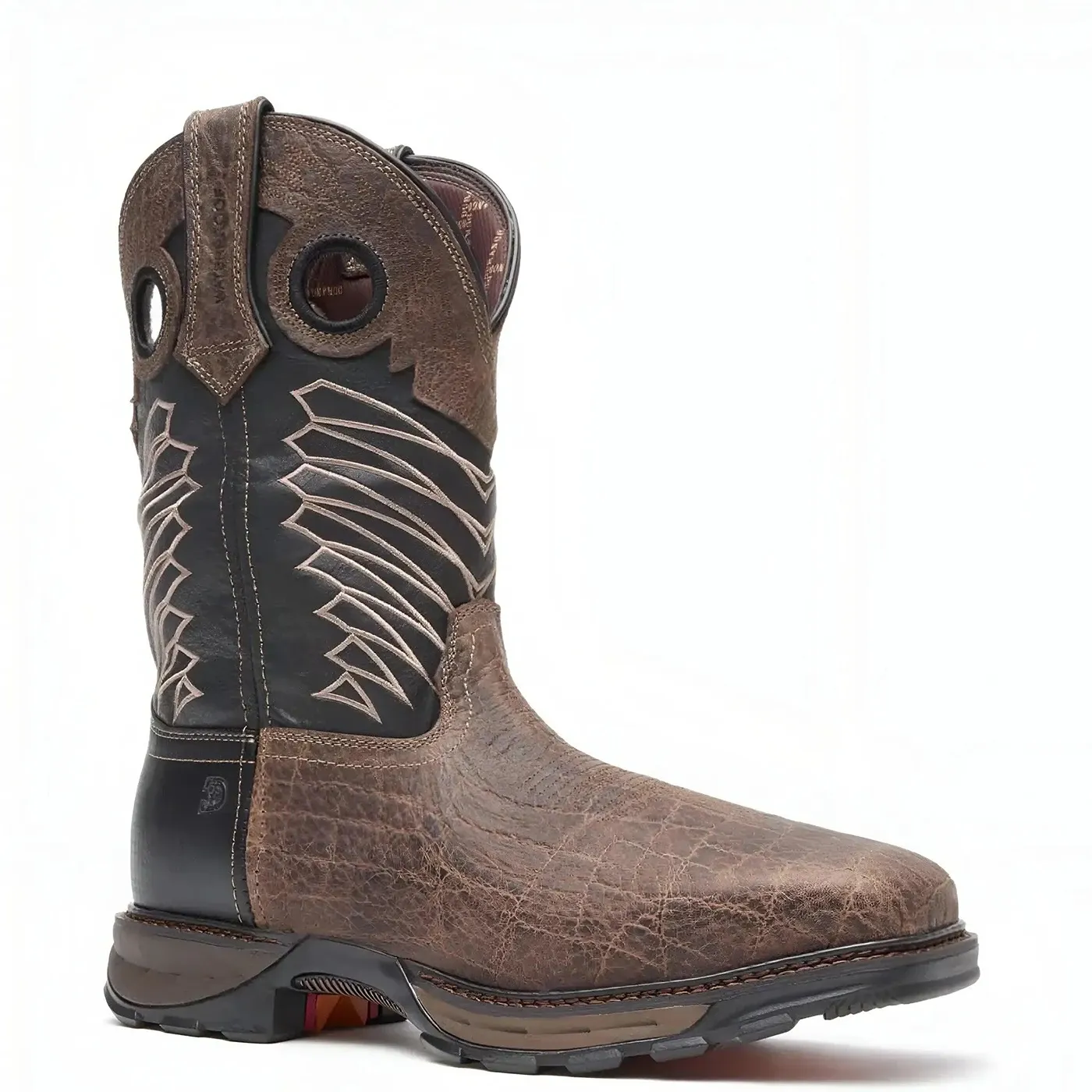 Maverick XP Steel Toe Waterproof Western Work Boot Dark And Black - Image 6