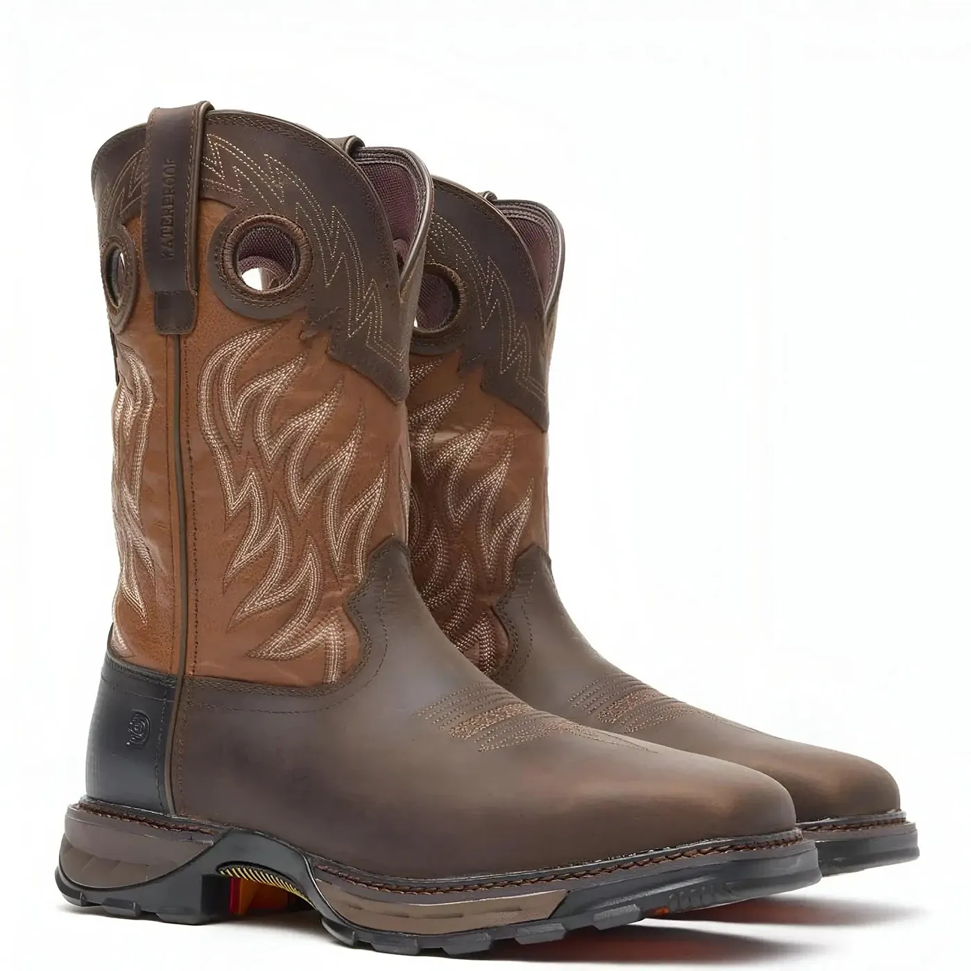 Maverick XP Steel Toe Waterproof Western Work Boot Deep Brown - Image 2